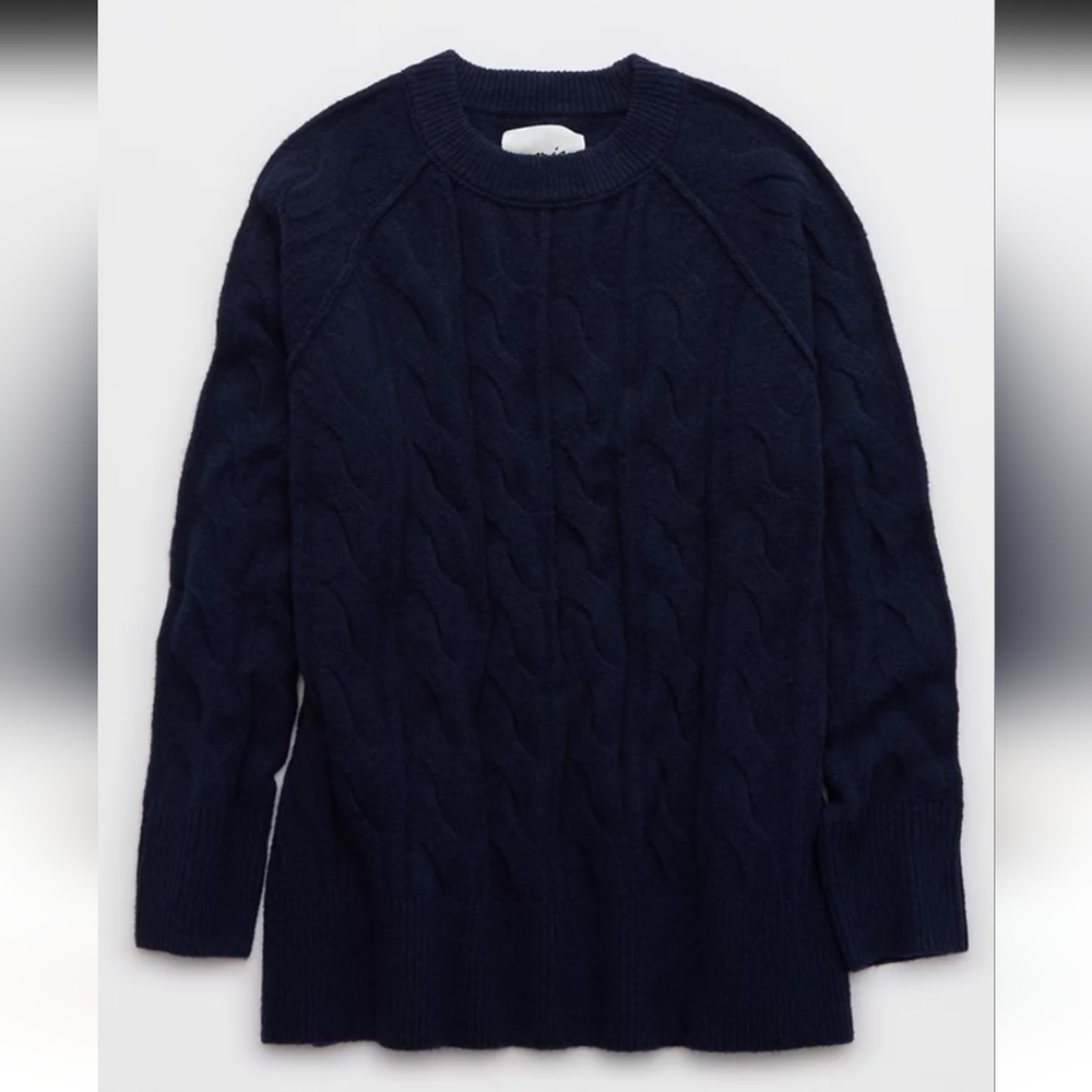 Aerie unREAL Cable Crew Sweater